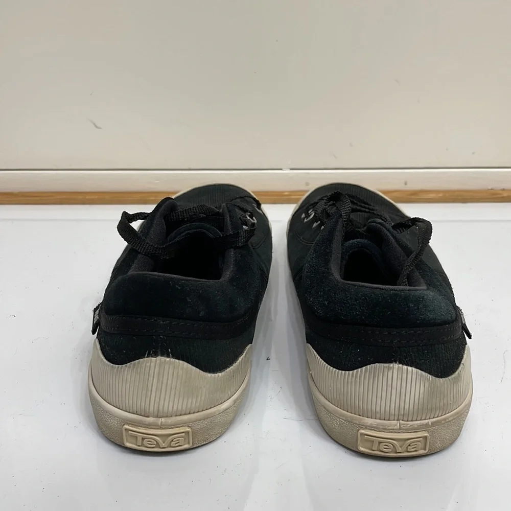 Teva Womens Freewheel Corduroy Low Top‎ Lace Up Sneakers Size 9 black